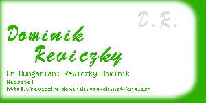 dominik reviczky business card